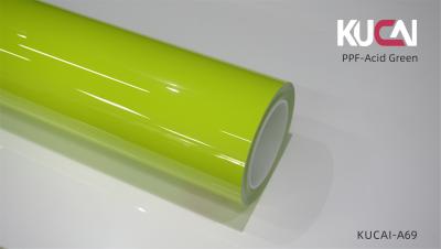 China TPU Acid Groene PPF Film Voor Auto, PPF Verf Bescherming Tegen Schrammen OEM ODM Te koop