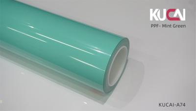 China TPU PPF Mint Green Colored Paint Protection Film UV Resistance Tear Resistant for sale