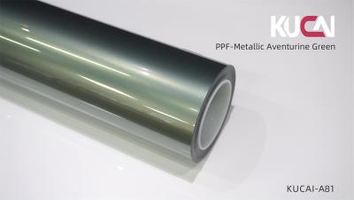 China TPU Metallic Aventurine Green PPF Wholesaler , Colored PPF Protection Film 7.5Mil for sale