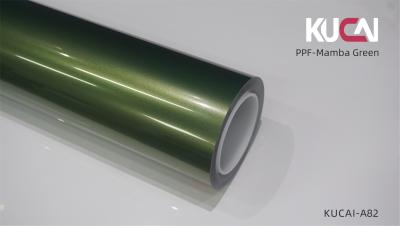 China Mamba Green Vehicle Paint Protection Film , TPU PPF Film Customizable Color for sale