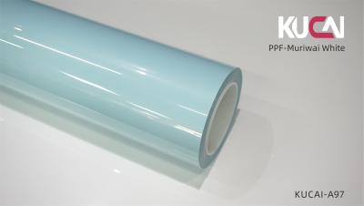 China Muriwai White Blue Colored PPF Vehicle Paint Protection Film Self Adhesive for sale