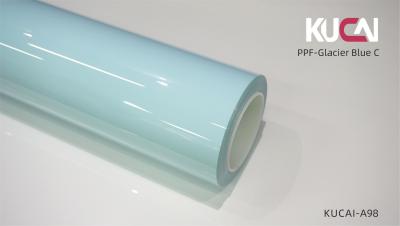 China Custom Glacier Blue TPU Color PPF Automotive Paint Protection Film 7.5 Mil Thickness for sale