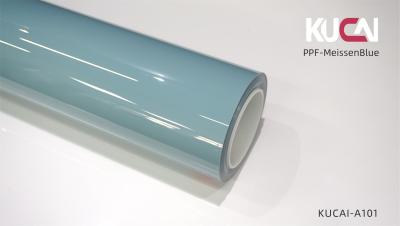 China TPU Meissen Blauwe PPF Film Voor Auto, Auto Body Verf Beschermingsfilm OEM ODM Te koop