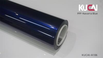 China Navarra Color Azul Car Ppf Film Roll, Película de Protección de Pintura de Vehículos Resistencia al Envejecimiento en venta