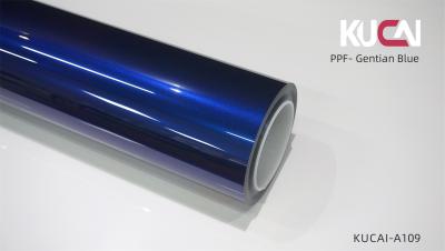 China TPU Auto Wrap Ppf Gentian Blauw gekleurde Ppf Verfbeschermingsfilm Anti-chip Te koop