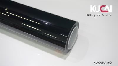 China TPU Paint Protection Film Lyrical Bronze Black Color Seamless Wrap Self Adhesive for sale