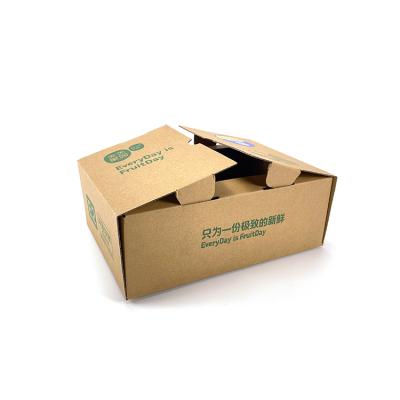 China Folding Boxes Recycled Rigid Corrugated Materials Fruit Boxes Shipping Corrugated Packaging Custom for sale