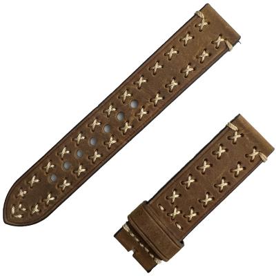 China New daily life watch strap, 18 millimeters 20 millimeters and 22 millimeters multi-color leather watch straps, suitable for smart watches for sale