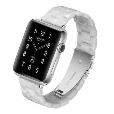 China Fashion \ Dress Luxury Popular Apple Watch Band, Apple Watch 4/5/6/7 Generation Glass Gum Resin Strap, Suitable For Smart Watch Bands for sale