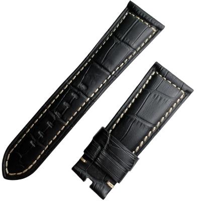 China Popular luxury 22mm fashion cow\dress leather strap, suitable for smart watches for sale