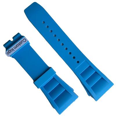 China Factory wholesale of water resistant, 25mm silicone rubber wrist watch, high quality rubber watch strap for sale