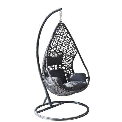 China Modern Outdoor Garden Mall Bedroom Rattan Spinning Bird's Nest Swing for sale