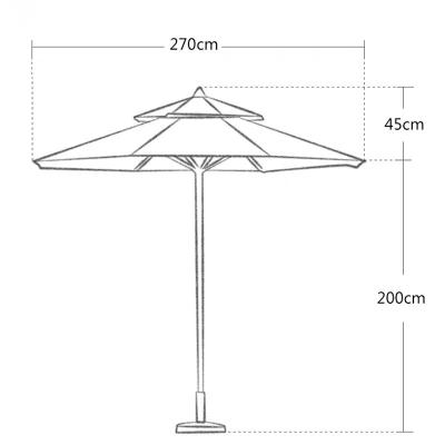 China Modern Multicolor Can Be Customized Outdoor Sun Garden Mall Restaurant Outdoor Umbrella for sale