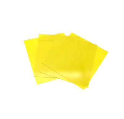 China Factory Price Yellow Flat Laminated Insulation Sheet High Voltage Material Lithium Battery Epoxy Fiberglass Insulation for sale