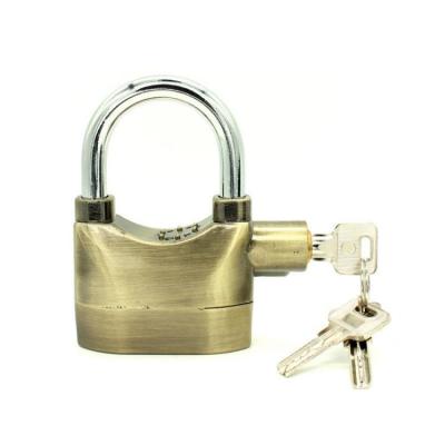 China High Security 110dB Security Motor Bicycle Lock Siren Security Padlock Door Alarm Anti-theft Waterproof Padlock for sale