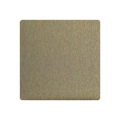 China Factory Price Satin Gold Stainless Steel Sheet 304 1219*2438mm for sale