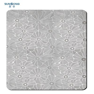 China For decoration of buildings and elevators 304 stainless steel 316 201 430 flower pattern embossed leaves for decoration of buildings and elevators for sale