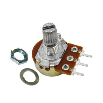 China WH148 potentiometer 3 Pin Single Switch Potentiometer B2K 15mm WH148-15MM-B2K for sale