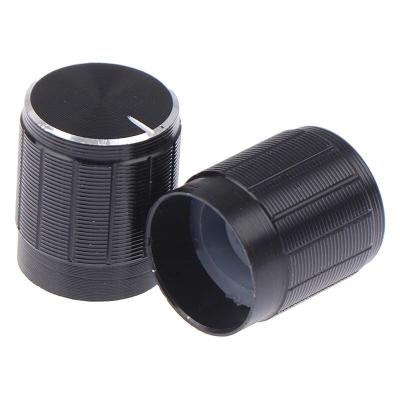 China Wholesale Alloys and Plastics Aluminum Alloy Potentiometer Knob 15mm*17mm for Black WH148/097 for sale