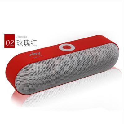 China Wireless Blue Outdoor Portable Speaker Car Mini HD Dual Function NBY-18 Subwoofer Tooth Speaker Stereo Audio for sale