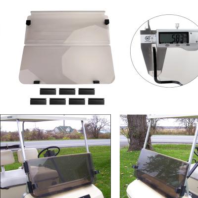 China Wholesale Yageli Factory Supply Acrylic Club Car Golf Car Tinted Color Foil Windshield Windshield Cover for sale