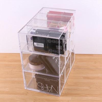 China Good Quality 9 Drawer Organizer Clear Acrylic Makeup Organizer EC - Friendly With Drawer for sale