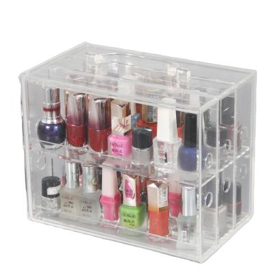 China New Style Home Custom Factory Yageli Makeup Nail Polish Display Clear Transparent Acrylic Organizer for sale