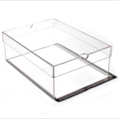 China Yageli Eco-friendly Custom Size Shoe Storage Drawer Organizer Transparent Clear Acrylic Box For Retail Store for sale