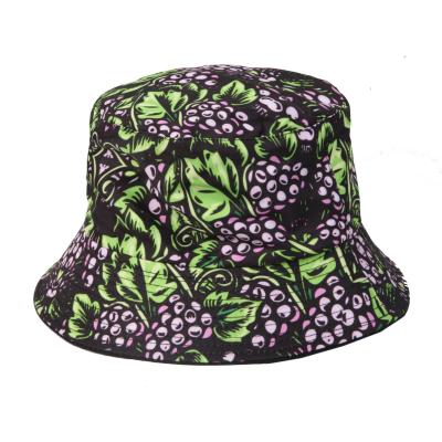 China FayeIn 100%Cotton Character Printing Summer Sun Flower Bucket Hats Ladies Softly Brim Foldable Custom Fisherman's Hats Embroidery for sale