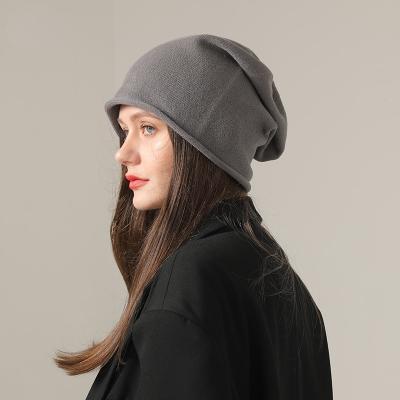 China ZG Winter Pastel Women's Korean Style Thin Korean Style Hats Pile Stack COMMON Hat Soft Knitted Warm Hat For Men's Fashion Unisex Plain Beanie Hat for sale