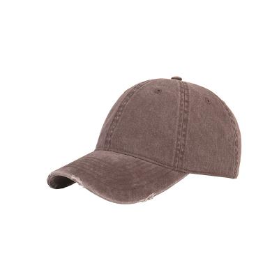 China Air soft top Korean style ripped face baseball hats high quality JOINT hat women new small slimming washed running hats for men for sale