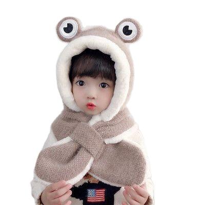 China Design Medium Children's Winter Fashion Hat Winter Baby Girls' Face Care Scarf Rabbit Ears Earflaps Warm Preservation Hat All-in-one for sale