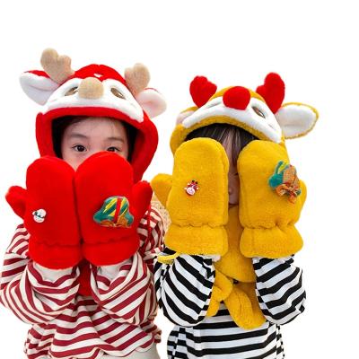 China ZG Medium Children's Hat Scarf Sets New Style Christmas Winter Scarf Hats For Kid Fashion Warm Scarf Hats Gloves Sets For Baby for sale