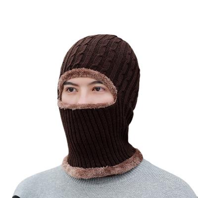 China Winter Hat Men's and Women's Hat Winter Hat Men's and Women's Outdoor Cold Protection Earflaps Warm Recycling Fleece Lined Thickened Knitting Scarf for sale