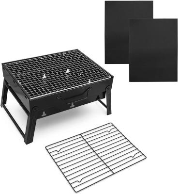 China Easily Assembled Thicken Outdoor Folding BBQ Grill Kitchen Bar Supplies Outdoor Portable Picnic BBQ Accessories Tool for sale