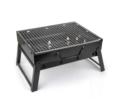 China Adjustable Outdoor Portable Grill Household BBQ Grill Foldable Size Suitcase Type Grill for sale