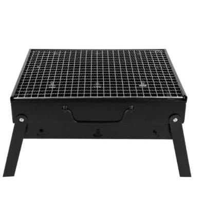 China Black Foldable Outdoor Picnic Charcoal Adjustable Size BBQ Grill Outdoor Portable Camping BBQ BBQ Grill for sale