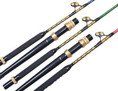 China Wholesale Carbon Tuna Solid Glass Empty Marlin Trolling Fishing Rod for sale