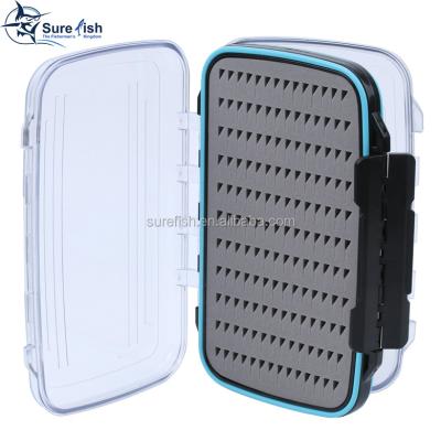 China Wholesale Convenient Slim Foam Fly Waterproof Plastic Fishing Tackle Box for sale