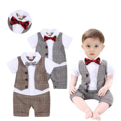 China Fashion\Newborn Baby Boy Clothes Outfits 2019 Latest Design Baby Boy Birthday Clothes Summer Shorts Comfortable\Durable Sleeve Newborn Overalls for sale