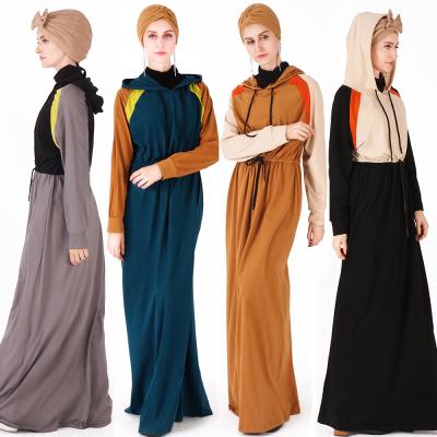 China New style anti-static hooded casual sports long dress casual long dress for sale