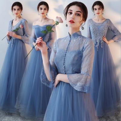 China 2019 Spring Beauty Tulle Anti-static Bridesmaid Dresses Factory Manufacture Beauty Tulle Bridesmaid Dresses for sale