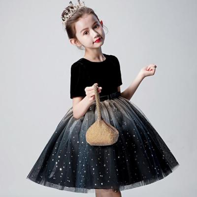 China European style girls' elegant short dresses breathable hot dance to wear girls' elegant short dresses for sale