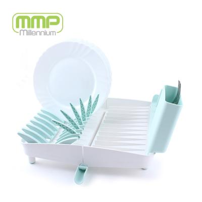 China Sink Organizer Convertible Foldaway Dish Rack with Cutlery Drainer mmp Recommend Kitchen Tools and Gadgets for sale