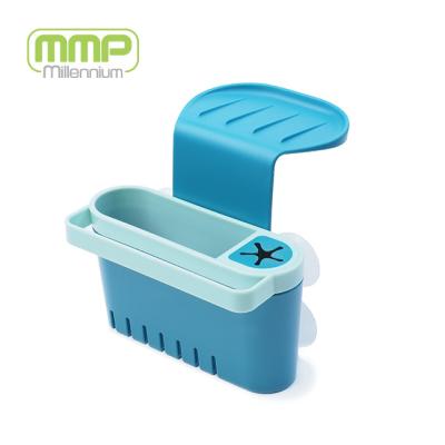 China In-Sink Sink Caddy Organizer with Angled Sponge / Detergent Holder mmp Recommend Kitchen Tools and Gadgets for sale