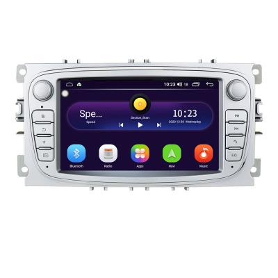 China Silver 7 inch 2 Din Android Car Multimedia Player Gps Radio Stereo Navigation TV/mp3/SWC/DVR/WIFI/3G/DVD For Ford Focus Mondeo 2009 -2011 C-Max S- maximum for sale