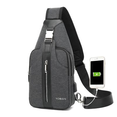 China Korean version factory custom cross - body sling backpack sling bag travel increasing for daily use waterproof men's chest pack shoulder cross - body for sale