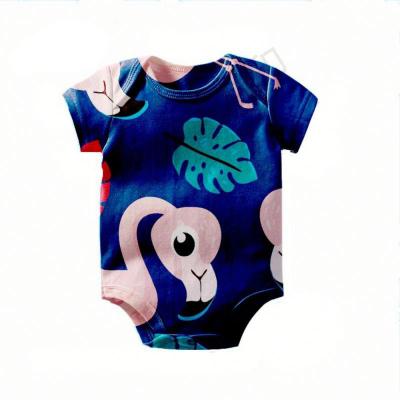 China OEM Breathable Digital Printing Personalized Design Baby Clothes With Logo Baby Onesie Jumpsuit Custom Babies Rompers For 0-24M for sale