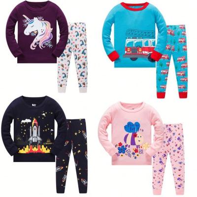 China Wholesale QUICK DRY spring&autumn long sleeve kids clothing sets boy sleepwear pajamas kids 100% cotton for sale