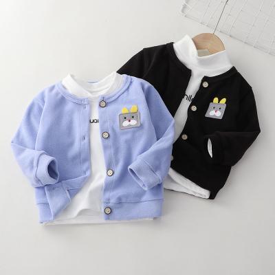 China Autumn Winter New Girl Solid Warm Jacket Children's Clothing Buttons Boy's Cardigan for sale